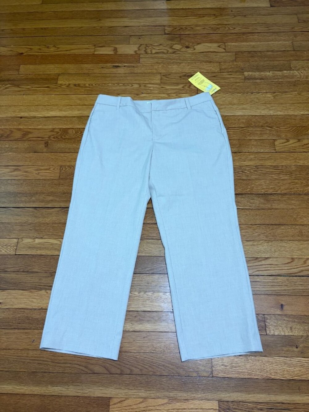 Coldwater Creek Womens Natural Fit Ankle Pants Size 16p 16 Petite Beige New NWT
